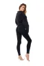 Fashion Women Black Denim Coats & Jackets 2021 Cotton Lapel  Long Sleeve Street Wear Fall Winter Tops
