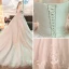 Meilleur Ivoire Transparentes Robe De Mariée 2019 Princesse De l'épaule Manches Longues Dos Nu Appliques En Dentelle Cathedral Train Volants