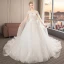 Elegant Elfenben Brudekjoler 2019 Prinsesse Kjæreste Uten Ermer Ryggløse Appliques Blonder Beading Watteau Train Buste