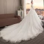 Elegant Elfenben Brudekjoler 2019 Prinsesse Kjæreste Uten Ermer Ryggløse Appliques Blonder Beading Watteau Train Buste