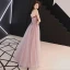 Elegant Rødmende Rosa Ballkjoler 2019 Prinsesse Sløyfe Kjæreste Uten Ermer Appliques Blonder Blomst Perle Rhinestone Lange Buste