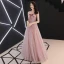 Elegant Rødmende Rosa Ballkjoler 2019 Prinsesse Sløyfe Kjæreste Uten Ermer Appliques Blonder Blomst Perle Rhinestone Lange Buste