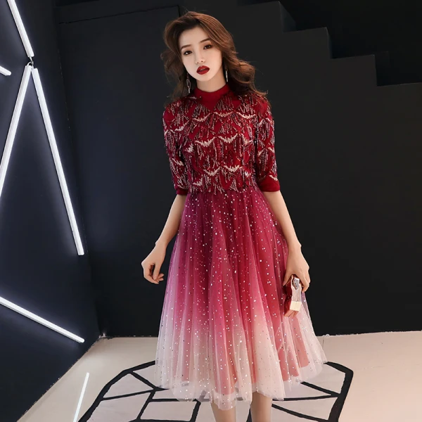 graduation dresses elegant Everly Corset Ivory Lace Graduation Dress main image 1