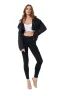 Fashion Women Black Denim Coats & Jackets 2021 Cotton Lapel  Long Sleeve Street Wear Fall Winter Tops