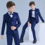 Royal Blue Boys Wedding Suits 2019 Long Sleeve Coat Shirt