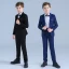 Royal Blue Boys Wedding Suits 2019 Long Sleeve Coat Shirt