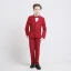 Burgundy Boys Wedding Suits 2019 Long Sleeve Coat Shirt