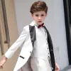 Ivory Tailcoat / Tuxedo Boys Wedding Suits Bow Tie 2019