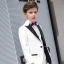 Elfenben Tailcoat Gutter Brudekjoler Sløyfe Slips 2019