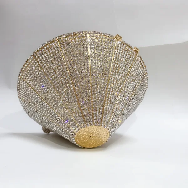 Bling Bling Gold Evening Party Rhinestone Metal Clutch Bags 2022