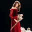 Affordable Royal Blue Suede Evening Dresses  2019 A-Line / Princess Off-The-Shoulder Puffy Long Sleeve Floor-Length / Long Ruffle Backless Formal Dresses