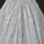 Luxury / Gorgeous Ivory Wedding Dresses 2019 A-Line / Princess Off-The-Shoulder Short Sleeve Backless Appliques Lace Sequins Beading Cathedral Train Ruffle