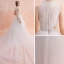 Modest / Simple Ivory Wedding Dresses 2019 Empire High Neck Sleeveless Appliques Lace Cathedral Train Ruffle
