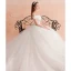 Simple Ivoire Robe De Mariée 2019 Princesse De l'épaule Manches Courtes Dos Nu Ceinture Appliques En Dentelle Cathedral Train Volants