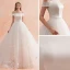 Simple Ivoire Robe De Mariée 2019 Princesse De l'épaule Manches Courtes Dos Nu Ceinture Appliques En Dentelle Cathedral Train Volants
