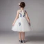Chic / Beautiful Ivory See-through Flower Girl Dresses 2019 A-Line / Princess Scoop Neck Sleeveless Embroidered Knee-Length Ruffle Wedding Party Dresses