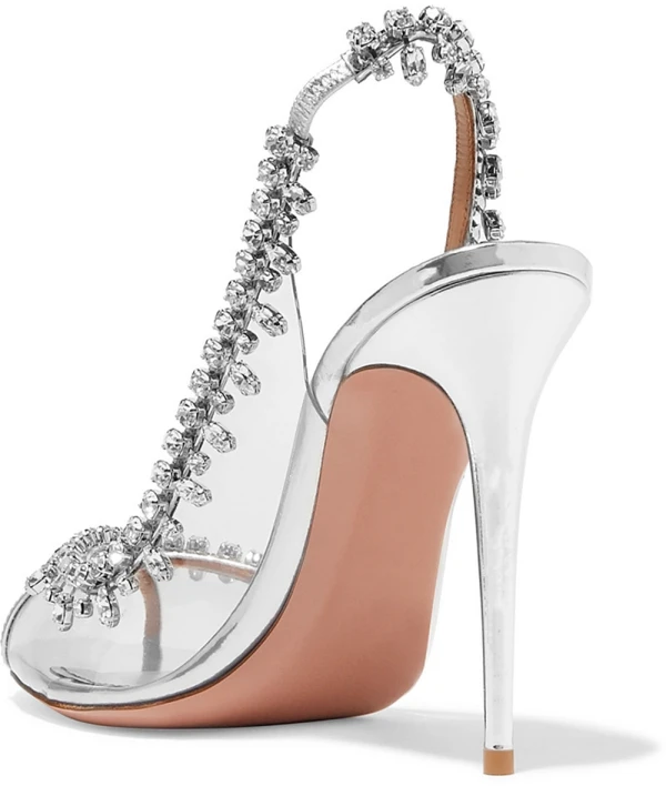 Sexy Silber Abend Strass Damen schuhe 2022 10 cm Stilettos Peeptoes Sandaletten Hochhackige