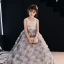 Flower Fairy Champagne Flower Girl Dresses 2019 Ball Gown Scoop Neck Sleeveless Appliques Flower Beading Pearl Sweep Train Ruffle Wedding Party Dresses