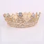Baroque Charming White Rhinestone Alloy Wedding Tiara Bridal Hair Accessories 2022