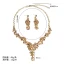 Fancy Multi-Colors Crystal Rhinestone Prom Earrings Necklaces Accessories 2023 Alloy