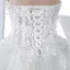 Fine Hall Brudekjoler 2017 Blonder Appliques Paljetter Beading Perle Kjæreste Uten Ermer Ryggløse Chapel Train Hvit Ballkjole