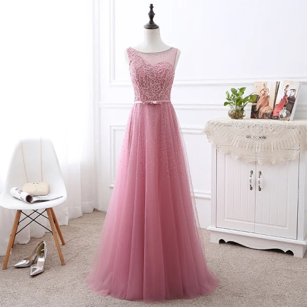 Élégant Gris Transparentes Robe De Soirée 2018 Princesse Encolure Dégagée Sans Manches Appliques En Dentelle Faux Diamant Noeud Ceinture Longue Volants Dos Nu Robe De Ceremonie