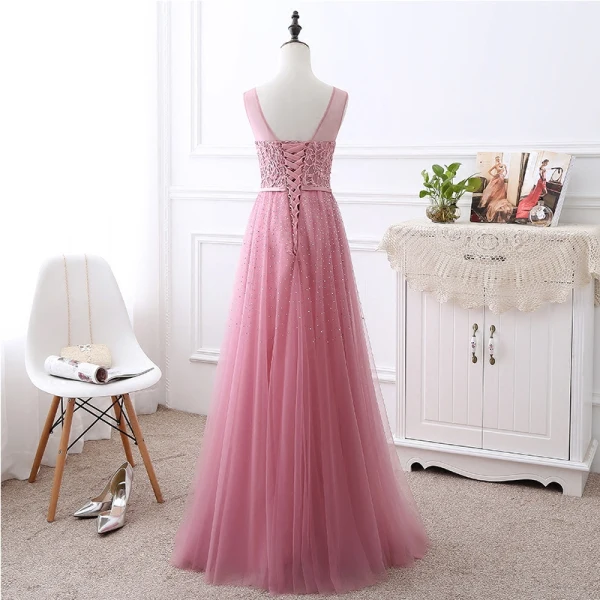 Élégant Gris Transparentes Robe De Soirée 2018 Princesse Encolure Dégagée Sans Manches Appliques En Dentelle Faux Diamant Noeud Ceinture Longue Volants Dos Nu Robe De Ceremonie