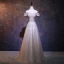 Chic / Beautiful Pearl Pink Prom Dresses 2018 A-Line / Princess Off-The-Shoulder Short Sleeve Sequins Beading Tassel Floor-Length / Long Ruffle Backless Formal Dresses