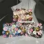 Chic / Beautiful Yellow Rhinestone Pearl Sequins Outdoor / Garden Clutch Bags 2023 Satin