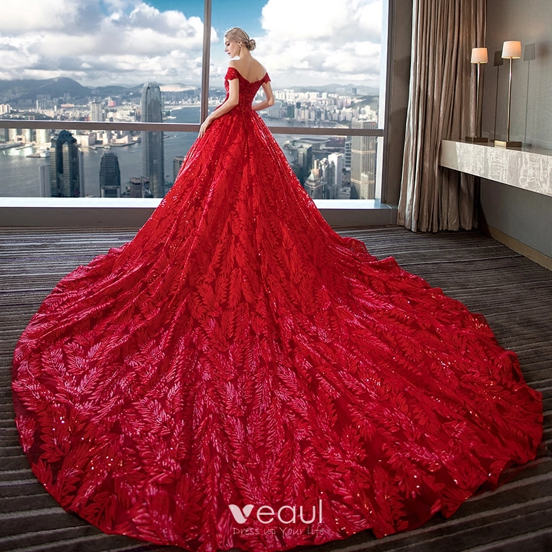 Red wedding dresses 2018 on sale