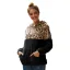 Comfortable Women Khaki Tops Leopard Hoodies 2021 Plush Loose Hooded Long Sleeve Casual Fall Winter Sweatshirts