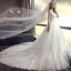 Affordable White Wedding Dresses 2018 A-Line / Princess Strapless Sleeveless Backless Lace Appliques Flower Pearl Ruffle Chapel Train