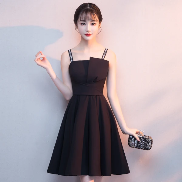 Modest / Simple Blushing Pink Homecoming Graduation Dresses 2018 A-Line / Princess Backless Spaghetti Straps Sleeveless Short Prom Dresses