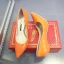 Schöne Beige Freizeit Pumps 2020 Lackleder 8 cm Stilettos Spitzschuh Pumps