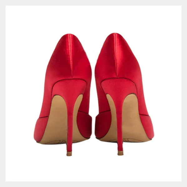 Modest / Simple Red Casual Pumps 2020 10 cm Stiletto Heels Pointed Toe Pumps
