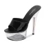 Sexy Black Rave Club Womens Sandals 2020 Patent Leather 15 cm Stiletto Heels Open / Peep Toe Sandals