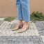 Simple Bureau OL Noire Slingbacks Sandales Femme 2020 10 cm Talons Aiguilles À Bout Pointu Sandales