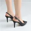 Schlicht Champagner Freizeit Slingpumps Sandalen Damen 2020 8 cm Stilettos Spitzschuh Sandaletten