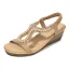 Mode Été Perle Rose Désinvolte Sandales Femme 2020 Perle Faux Diamant 4 cm Compensées Peep Toes / Bout Ouvert Sandales