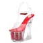 Transparent Été Blanche Jardin / Extérieur Cristal Sandales Femme 2020 17 cm Talons Épais Peep Toes / Bout Ouvert Sandales
