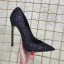 Sparkly Sølv Paljetter Pumps 2020 Aften 12 cm Stiletthæler Spisse Pumps