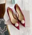 Eleganta Mocka Pärla Hall Pumps 2020 10 cm Stilettklackar Spetsiga Pumps