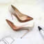 Charming Cocktail Party Red Gradient-Color Pumps 2021 10 cm Stiletto Heels High Heels Pointed Toe Pumps