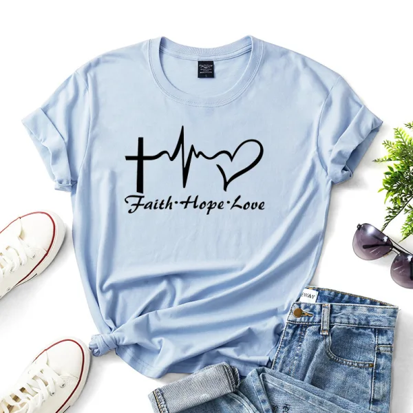 Casual Summer Loose Letter Graphic White T-Shirts 2021 Cotton Scoop Neck Short Sleeve Women's Tops T-shirt