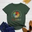 Casual Summer Black Cotton T-Shirts 2021 Scoop Neck Multi-Colors Flower Short Sleeve Women's Tops T-shirt