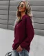 Fashion Fall Winter Solid Color Army Green Casual Lapel  Sweatshirts 2021 Long Sleeve Loose Women Tops