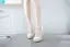 Enkla Vita Kontors Pumps 2018 11 cm Stilettklackar Pande Zote Toe Pumps