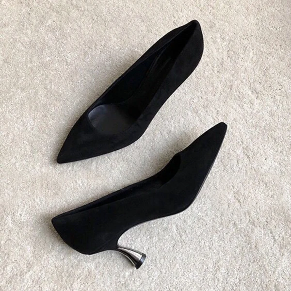 Chic / Belle Rouge Désinvolte Escarpins 2019 Daim 6 cm Talons Aiguilles À Bout Pointu Escarpins