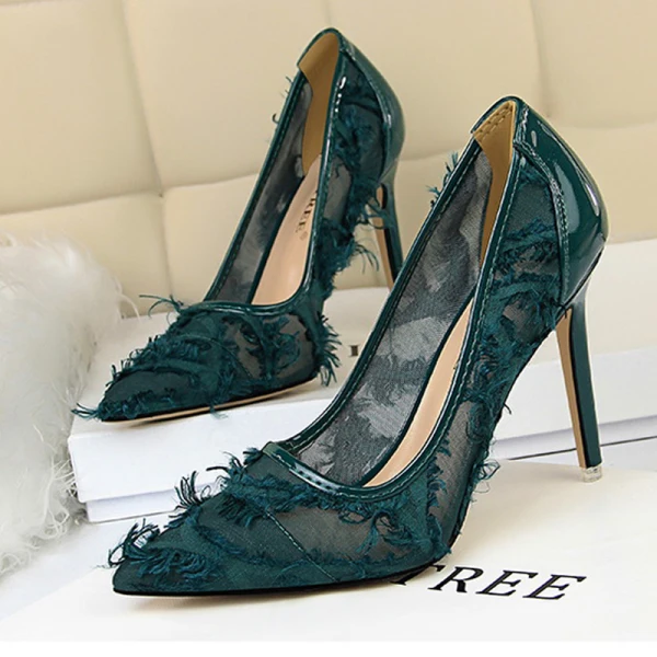 Mooie / Prachtige Grijs Avond Pumps 2019 Kwast 10 cm Naaldhakken / Stiletto Spitse Neus Pumps