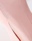Eenvoudige Blozen Roze Avondjurken 2019 Trompet / Zeemeermin Spaghettibandjes Mouwloos Ruglooze Split Voorzijde Sweep Trein Gelegenheid Jurken